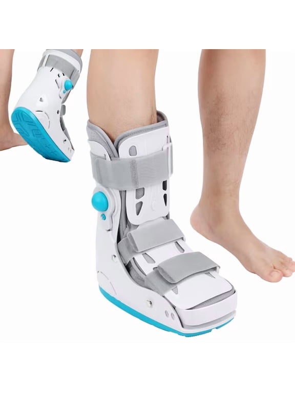 Air CAM walker boot Medical Inflatable Walking Boot, Orthopaedic Boot, Fracture Boot, Ultralight Walking Boot for Sprained Ankle, Stress Fracture, Broken Foot or Achilles Tendonitis (L)