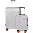 thumbnail image 1 of Air Canada Magnum 2 Piece Hardside Rolling Spinner Travel Lightweight Abs Suitcase Set,Silver, 1 of 8