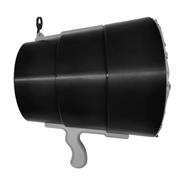 Air Cannon Handheld Bullseye Air Blaster Toy for Adults | Single Shot Air Vortex Cannon Toys, Air Shooter Blowing Gun, Bullseye Blaster Black