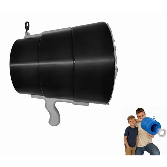 Air Cannon Toy Fart Cannon for Birthday Celebrations – Exciting Party Favor & Interactive Game Prop, Create Unforgettable Memories with Friends & Family Gatherings (Air Cannon Toy, Black)