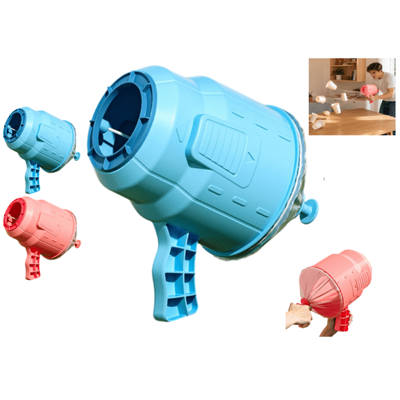 Air Cannon Toy for Kids & Adults – Handheld Air Blaster Launcher, Fart Cannon Prank Toy with Harmless Air Blast, Battery-Free Target Shooting Game for Parties & Family Fun