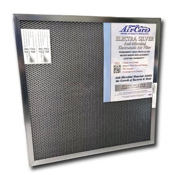 Air-Care Silver Electrostatic Permanent Air Filter - 12 x 25 x 1 in.
