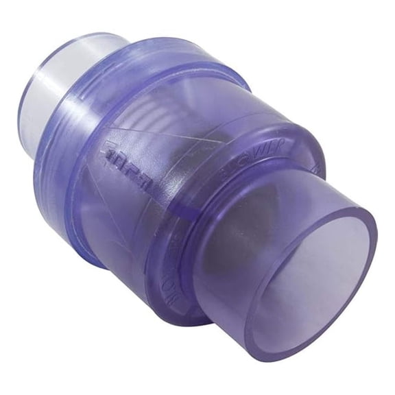 Air Check Valve 2 Inch SPG x 2 Inch SPG, Silent Check Valve Non Return Valve, PVC Spring Loaded Check Valve for Irrigation, Pool, Water Supply - 600-8160