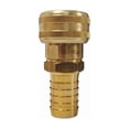 thumbnail image 1 of Air Chief Industrial Semi-Auto Coupler Standard Hose Barb, 3/8 in ID, 1/4 in Body Size, Brass, 1 of 1