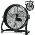 thumbnail image 1 of Air Choice 12" Battery Powered Fan, Portable Rechargeable Cordless Fan, 360° Tilt, 20H Run Time, 9 Wind Speed, High Velocity Heavy Duty Metal Floor Fan for Camping Hurricane Home Warehouse, 1 of 8