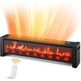 thumbnail image 1 of Air Choice 33” Baseboard Heater, Electric Fireplace, Remote &Adjustable Thermostat, 12H Timer, Quiet, Overheat Protection, Space Heater for Large Room Office Dry Clothes, 1 of 8