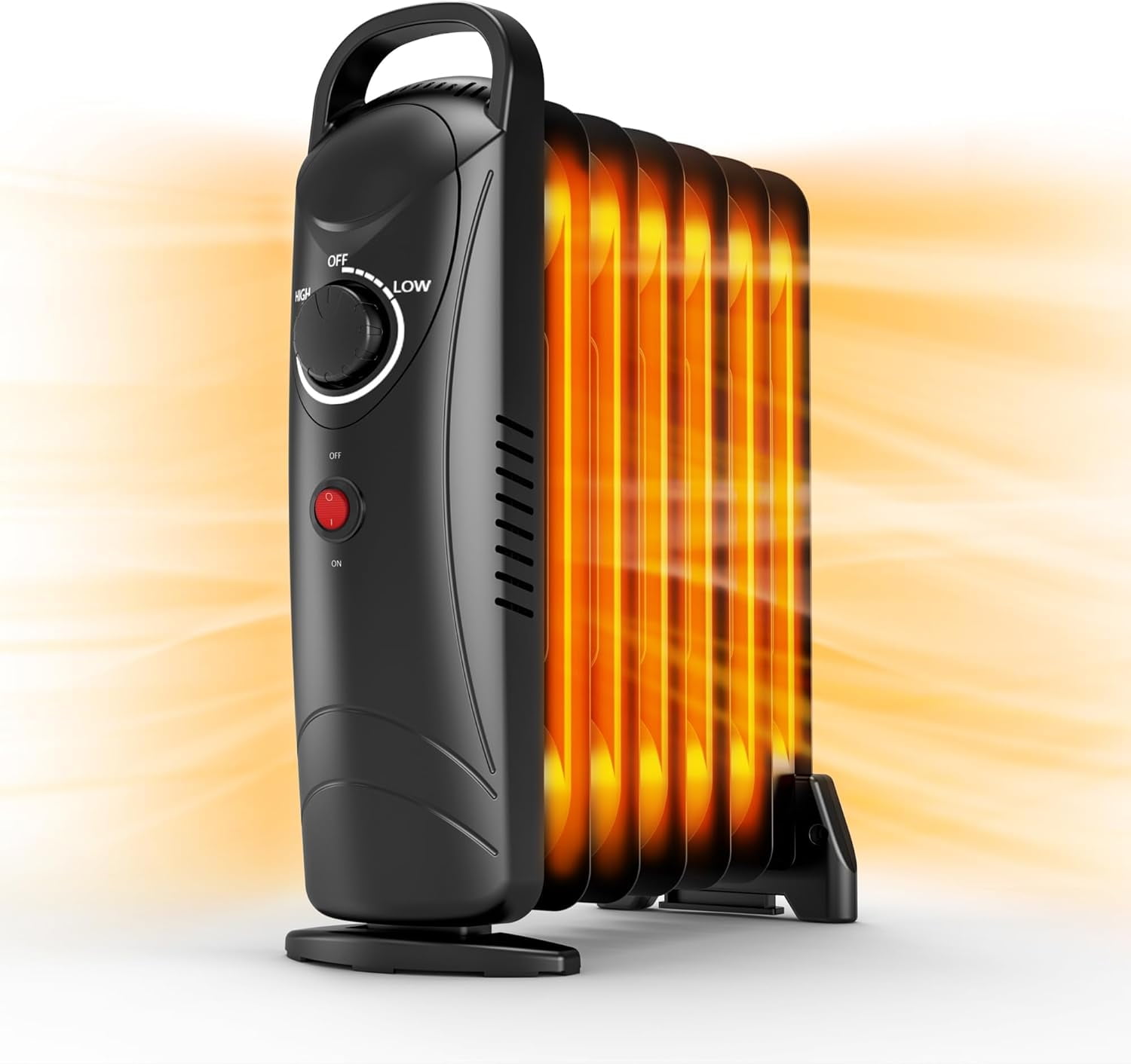 Air Choice Electric Mini 700W Oil Filled Radiator Heater with ...