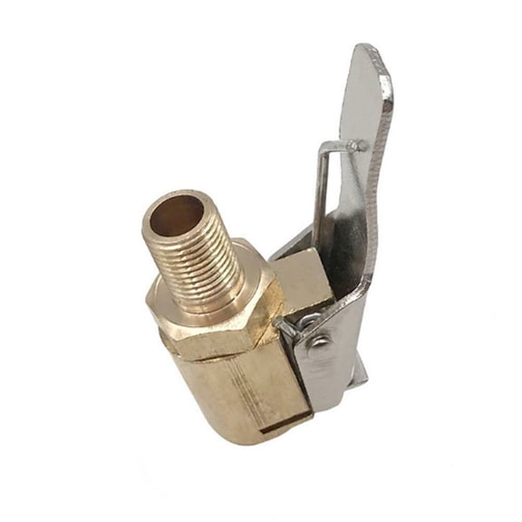 Air Chuck Heavy Duty Car Accessories Open Straight Lock On Tire Chuck with Clamp Barb for Inflator Gauge Compressor