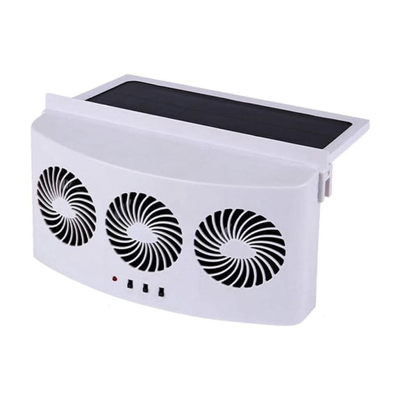 Air Circulation Solar Powered Fan Car Cooler Front/Rear Window Radiator Exhaust Fan Auto Air Vent Ventilation Radiator