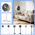 thumbnail image 1 of Air Circulator Fan Adjustable Standing Design Quiet Standing Fan Standing Fan Cooling for Bedroom Office Desktop Portable Home Personal Use 1 Unit, 1 of 6