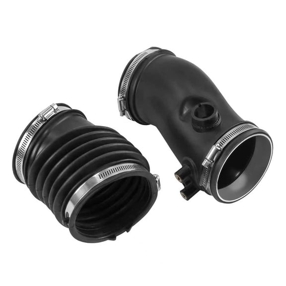 Air Cleaner Inlet Duct and Outlet Tube Set Compatible with Ford F-250 F-350 Super Duty Excursion 6.0L Powerstroke 2003-2005 Intake Hose Replace 3C3Z-9C623-AA 3C3Z9C623AA 3C3Z-9B659-AA