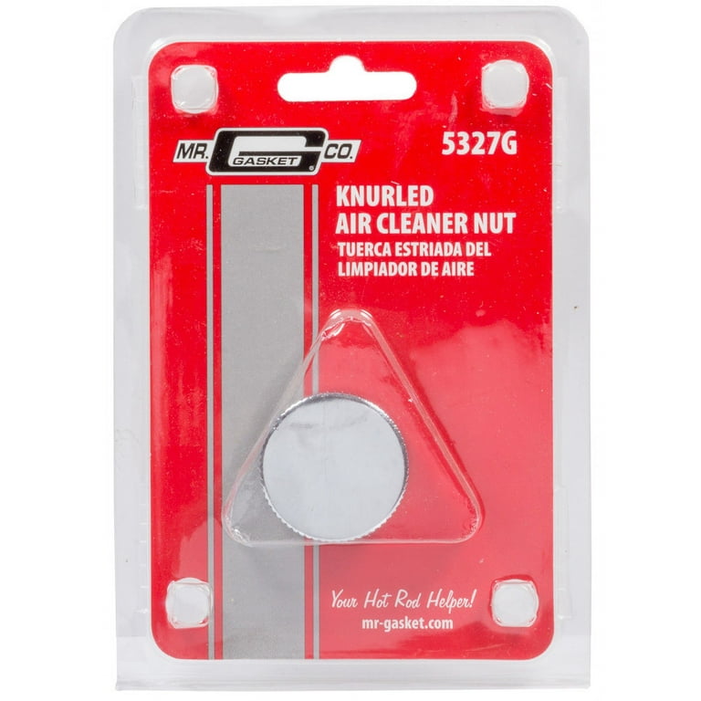 Mr. Gasket Air Cleaner Nut - Chrome Steel Knurl 1/4-20 5327G Mr. Gasket Air Cleaner Nut - Chrome Steel Knurl 1/4-20 5327G