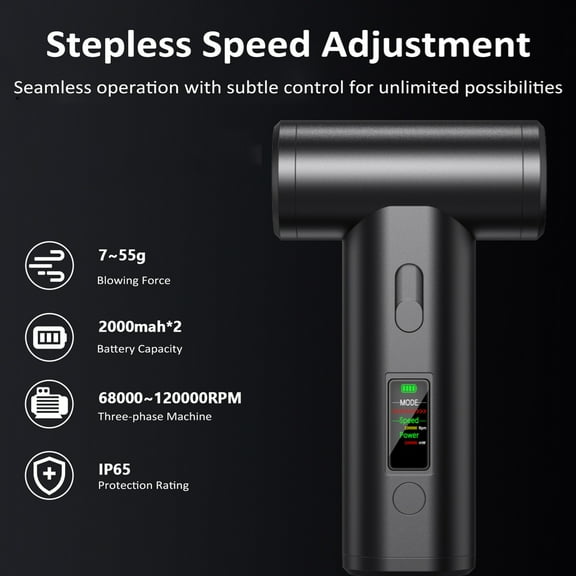 Air Compressed Air Duster Rechargeable Cordless Vacuum Cleaner Portable Electric Duster For Computer Keyboard Car Pet House