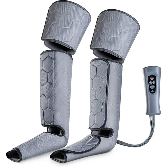 Air Compression Foot and Leg Massager Circulation & Relaxation - 4 Intensities with 6 Modes to Reliefs Pain - MedicalKingUsa