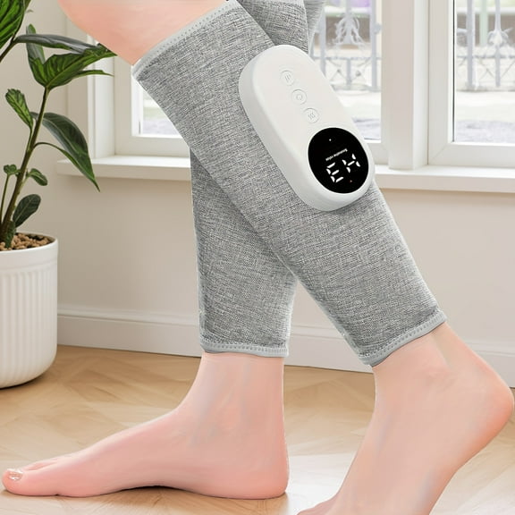 Air Compression Leg Massager ,Leg Massager For Circulation And Pain Relief Fsa, 3 Modes, Promoting Blood Circulation And Relieving pain, Alleviating Fatigue, Gift For Men And Women (Gray)