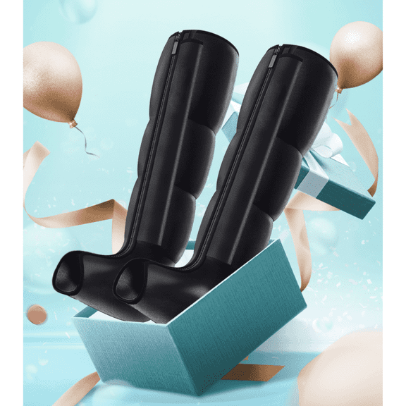 Air Compression Recovery System - Professional Sequential Massage Boots for Foot & Leg Circulation Boost