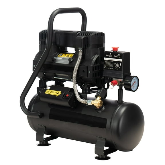Air Compressor, 2.0 Gallon, 1.0 HP Oil Free, Max 115 PSI, 65dB Ultra Quiet, for Auto Repair, Tire Inflation, Spray Painting, Woodwork Nailing