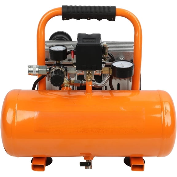 Air Compressor, 2 Gallon Oil- Portable Compressor, 120V 1HP, 2.2 CFM @ 90 PSI, 125 PSI, 65dB Quiet Portable Compressor for Inflation, Repair, Painting