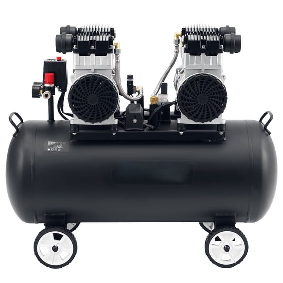 Air Compressor 20 Gallon, 4HP Oil-Free, 10.6 CFM@90 PSI, Ultra Quiet 78dB, Portable Compressor for Auto Repair, Tire Inflation, Spray Painting