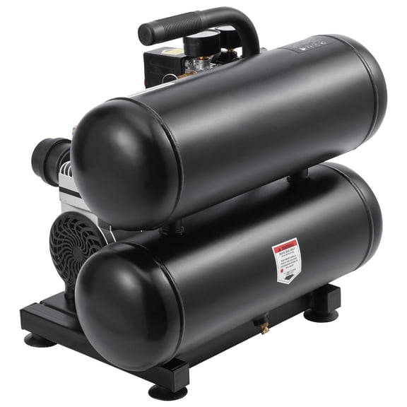 Air Compressor, 4.6 Gallon Steel Tank, 1HP 2.2 CFM@90 PSI Oil Free Air Compressor & Max. 120PSI Pres