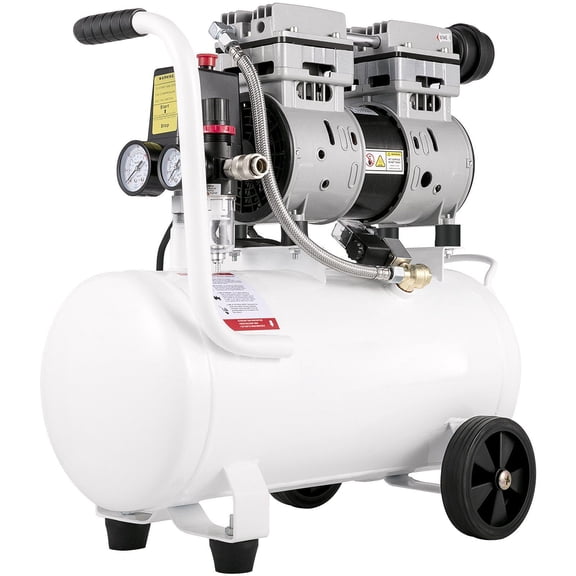 Air Compressor 6.6 Gallon Portable, 1 HP Oil-Free, 115 PSI Pancake Compressor with Copper Motor - Quiet for Tire Inflation & Home Repair