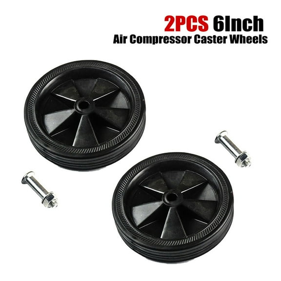 Air Compressor Accessories Caster Wheels 5-6In Shock Absorption Non-Slip Silent