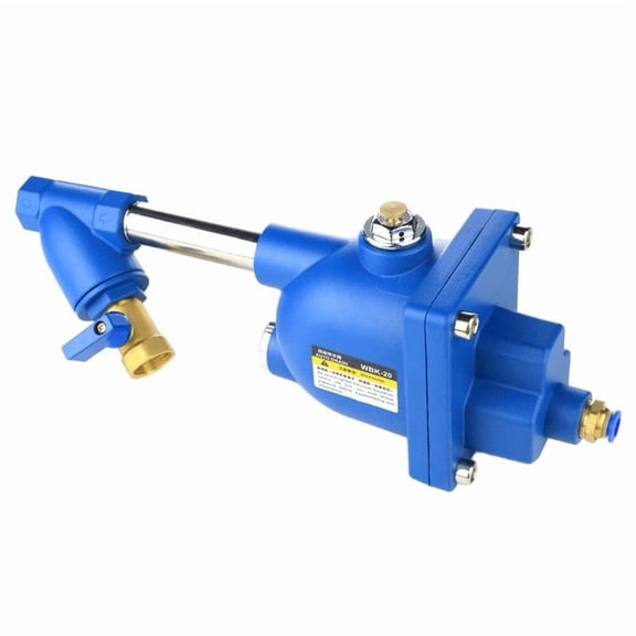 Air Compressor Automatic Condensate Drain Valve, Zero Air Loss Electronic Tank Drain Kit with Dual Filtration, No Power Required(RL Blue 1 PC)
