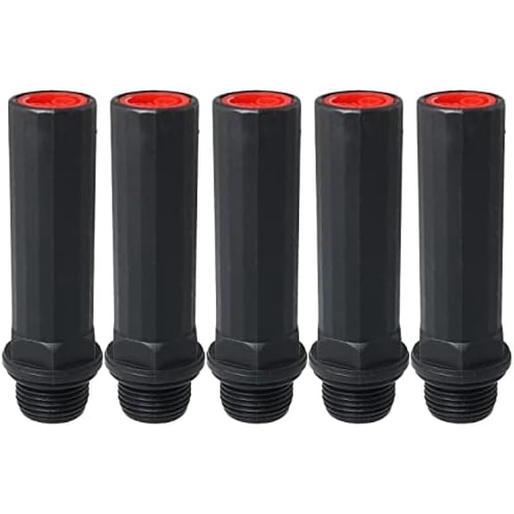 Air Compressor Breathing Valve5PCS 15.5mm / 0.6Inch Black Plastic Air Compressor Breather Rod, Engineering Breathing Nozzle Valve Vent Cap, Air Compressor Pump Accessories