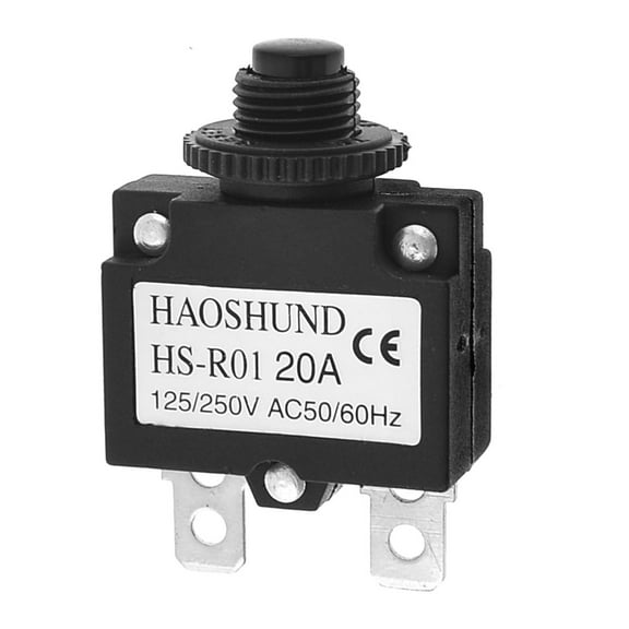 Air Compressor Circuit Breaker Overload Protector 20Amp AC125/250V