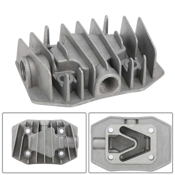 Air Compressor Cylinder Head G1/2in Thread Cooling Cover Spare Parts 48 x 72mm