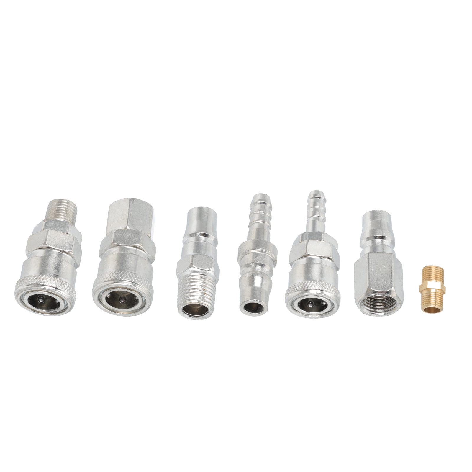 Air Compressor Fittings Brass Hose Connector Plug Tube Quick Connectors