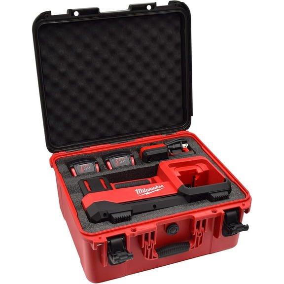 Air Compressor Hard Storage Case for M18 Inflator 2848-20 - Waterproof, Dustproof, Shockproof Pump Carrying Bag Tools, Battery & Charger ( Red)