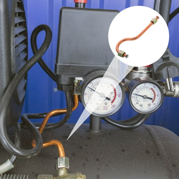 Air Compressor Hose Intake Tube 3/8 Thread Horn Mouth Inlet Air Pipe Replacement Part Tubing For Home And Industrial Use