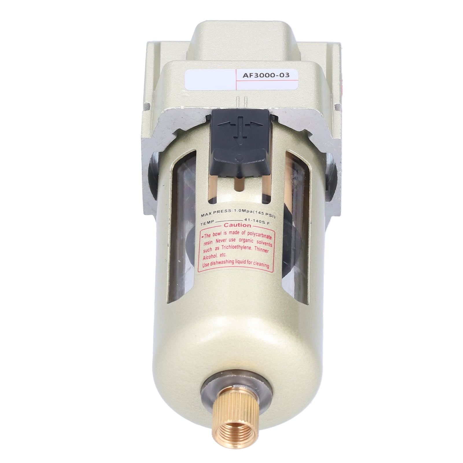 Air Compressor In Line Filter With Differential Pressure Drain Valve