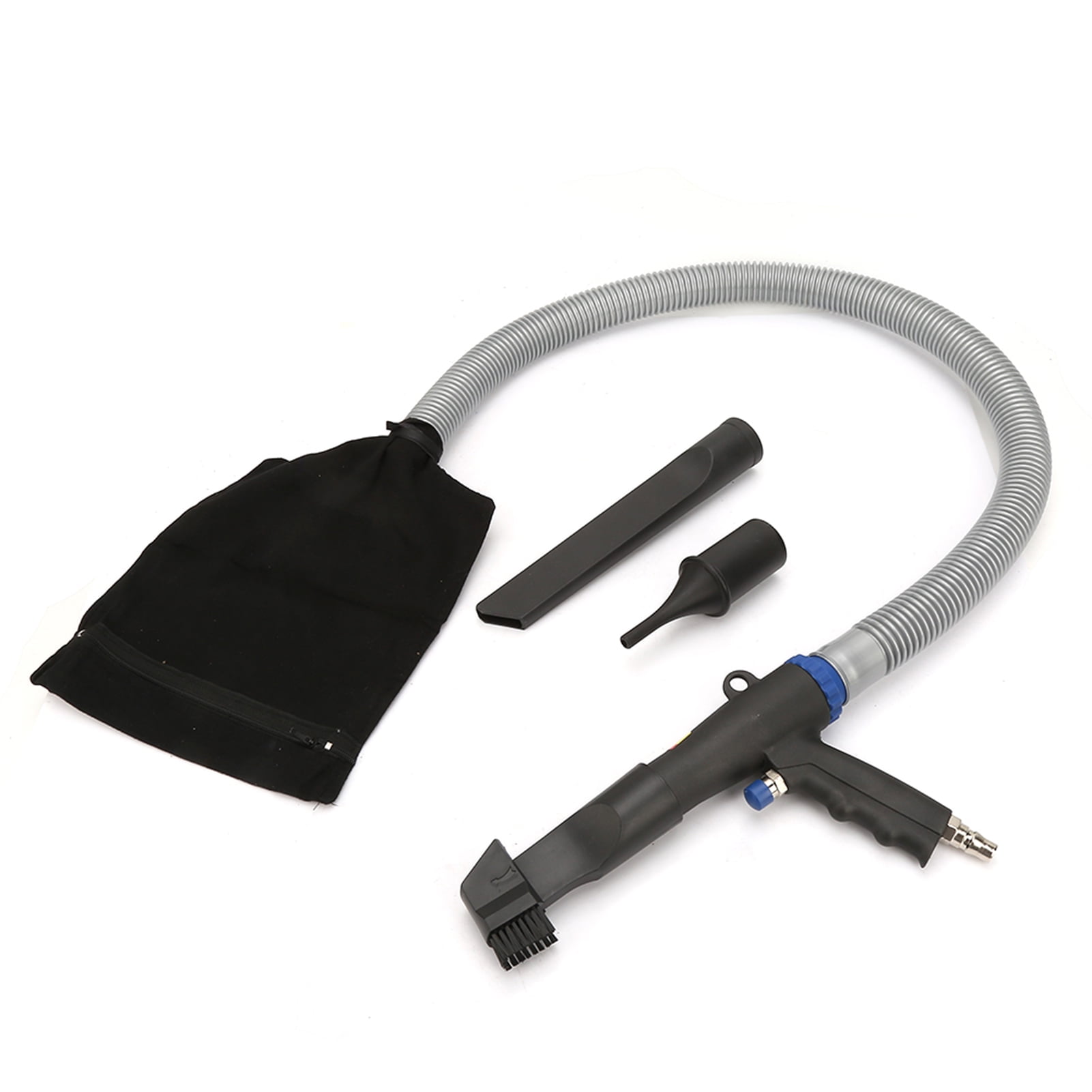 Pneumatic Blow & Suction Gun - ABS & Aluminum Air Vacuum Gun With Nozzles For Compressor Cleaning, 90 MPa