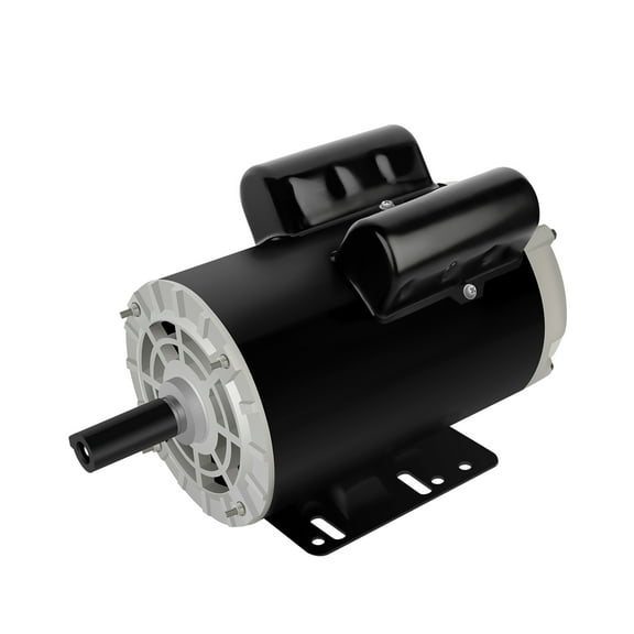 Air Compressor Motor 5HP Single Phase Electric Motor 3450RPM 208V-230V 7/8"Shaft Diameter, CCW 56HZ Frame, 2Pole
