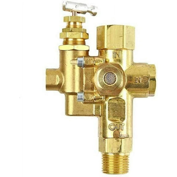 Air Compressor Pilot Check Valve Unloader Combination Gas Discharge 140-175 1/2" FPT Top Inlet x 1/2" MPT Outlet