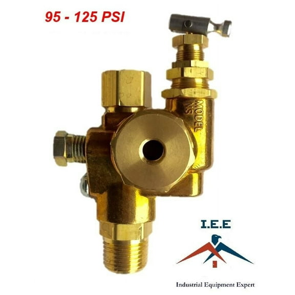 Air Compressor Pilot Unloader Check Valve Combo 95-125 PSI