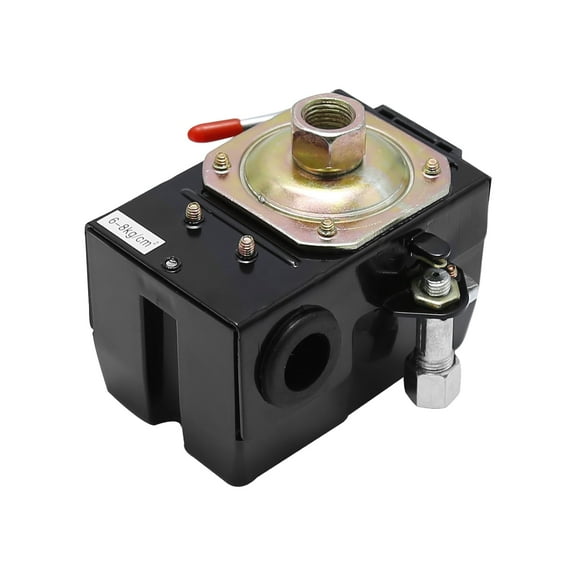Air Compressor Pressure Switch 90-125 PSI Single Port 26A Heavy Duty Pressure Switch Control for Air Compressor Pump Control Valve