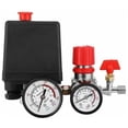 thumbnail image 1 of Air Compressor, Pressure Switch, Valve Pressure Switch, Air Compressor with Yellow Regulators (Wrought Iron Pressure Gauge), 1 of 5