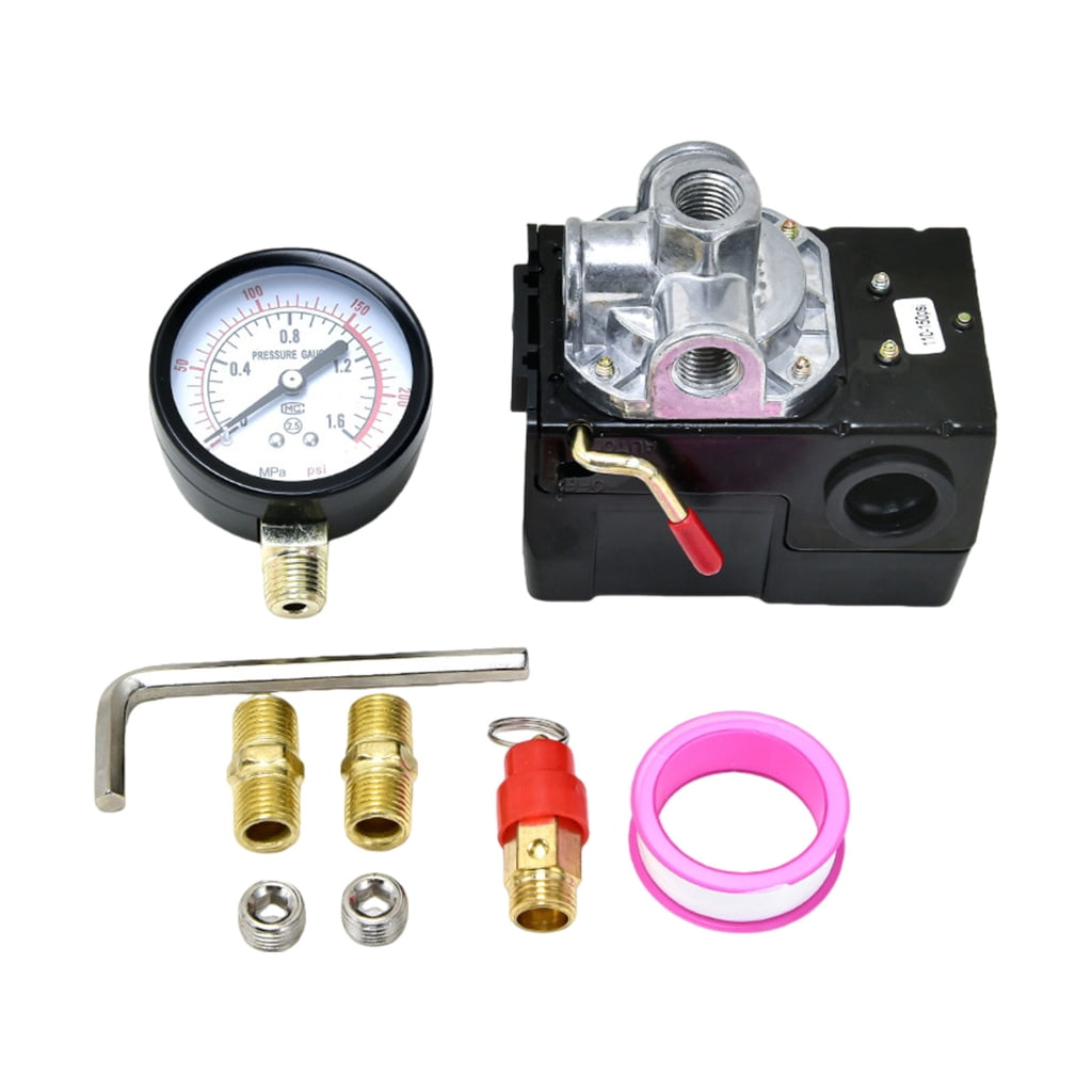 Heavy Type Air Compressor Switches Relief Valves Replacement Pressures ...