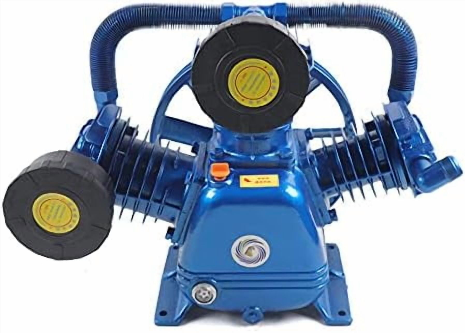 Air Compressor Pump Head, 175PSI 10HP Twin Cylinder V Type 2-Stage ...