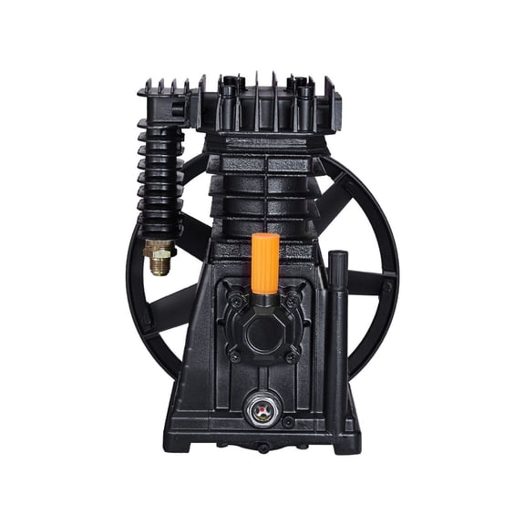 Air Compressor Pump Head 3HP 5.8CFM @ 90PSI Twin Cylinder Oil Lubricated - Replacement Piston Pump for Auto/Woodworking