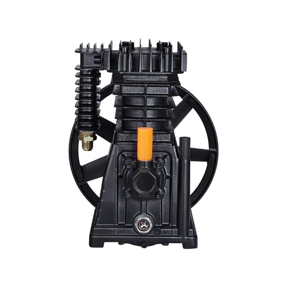 Air Compressor Pump Head 3HP 5.8CFM @ 90PSI Twin Cylinder Piston - Replacement Compressor Pump for Auto, Woodworking, Garage - Oil Lubricated