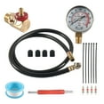 thumbnail image 1 of Air Compressor Service Tool With PVC Hose Brass Fittings 0-200PSI Pressure Gauge For Air Tanks Repair, 1 of 7