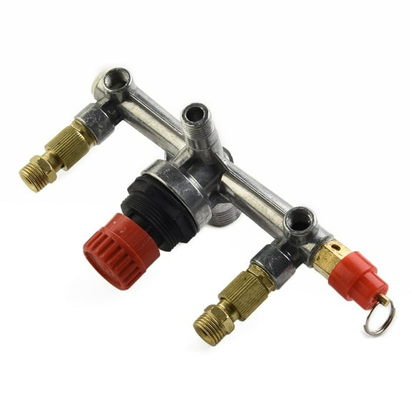 Air Compressor Switch Pressure Regulator Valve Fitting Part Aluminum Alloy Bracket Pressure Switch For Piston Air Compressor Smile Home