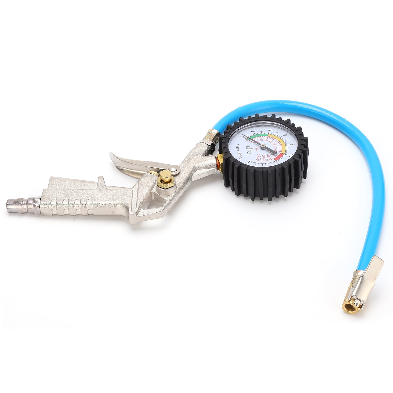 Air Compressor Tire Inflator, Zinc Alloy Rustproof Upgrade Tire Inflator Attachment Air Pressure