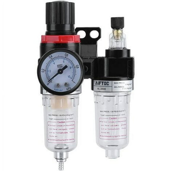Air Compressor Water Pressure Control System Oil Separator, Pressure Regulator, Moisture Trap