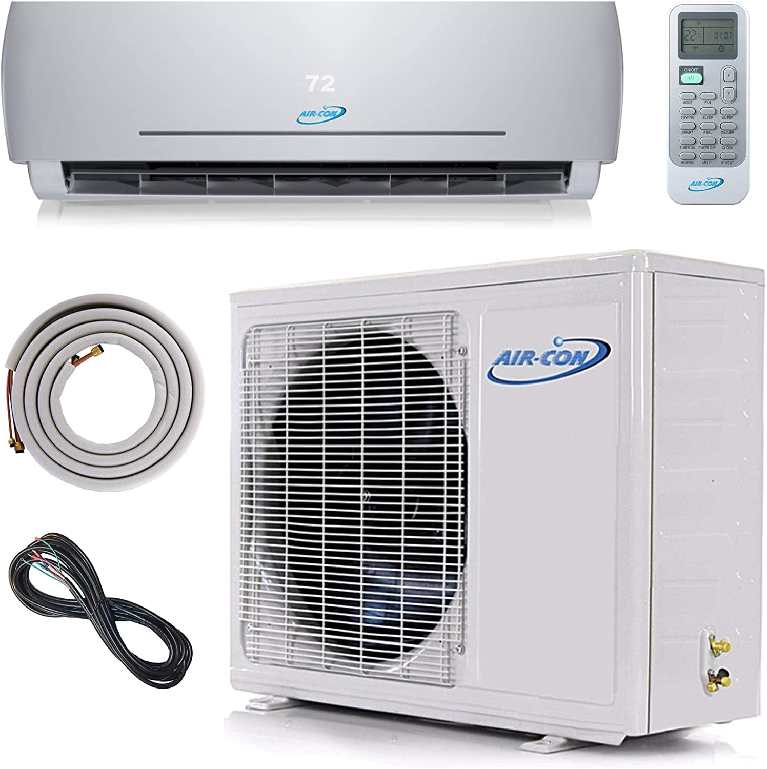 Air-Con Blue Series 12000 BTU White Mini-Split Heat Pump