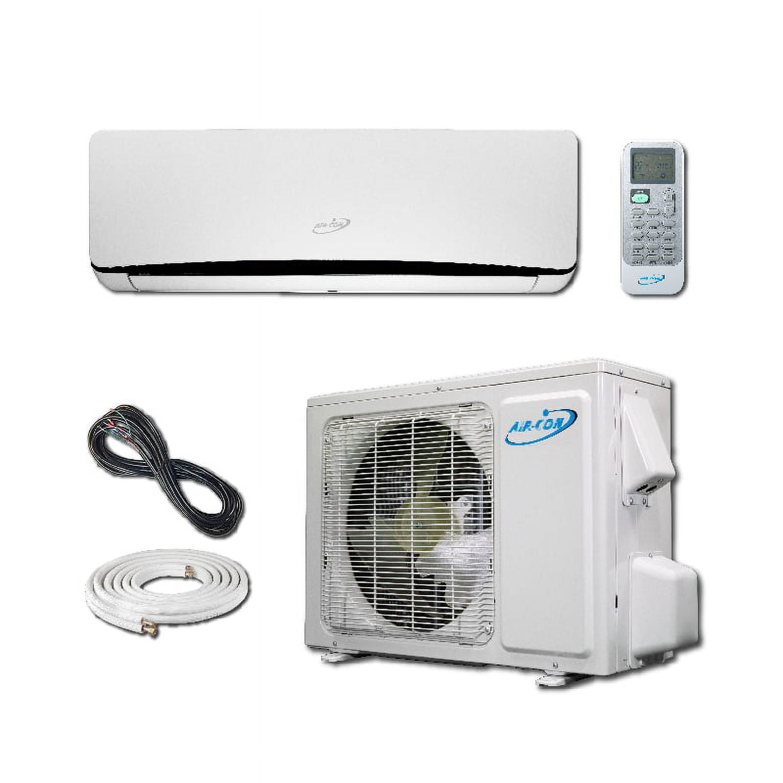 Air-Con 9000 BTU White Ductless Mini-Split Heat Pump with Remote